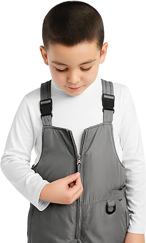 Miniatura 4 de Babero de nieve para niños Unisex para niños y niñas con aislamiento impermeable pantalones de nieve para esquísnowboard (2T-18)