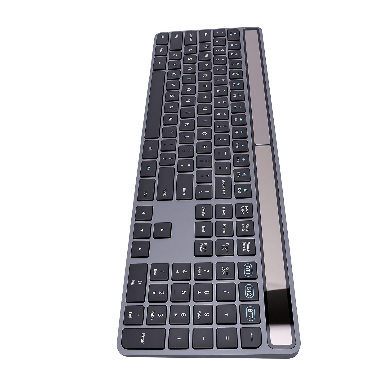 Tastiera Wireless con Ricarica Solare, 109 Tasti