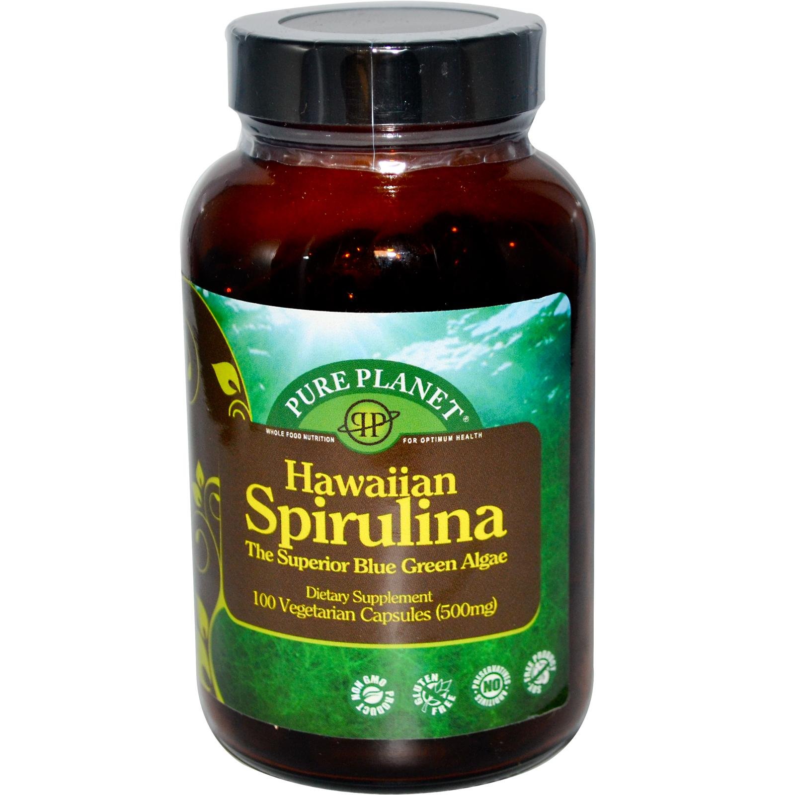 PURE PLANET Spirulina, 100 CT