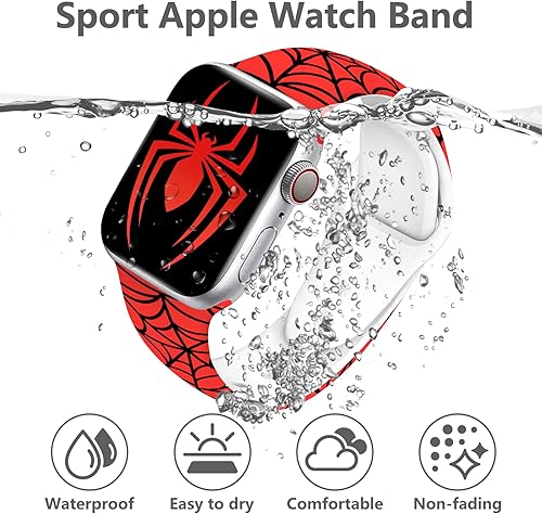 Vista 98 de Holidays - Correa de reloj compatible con Apple Watch de 1.49, 1.57, 1.61, 1.65, 1.65 y 1.73 pulgadas, correa de reloj inteligente de silicona