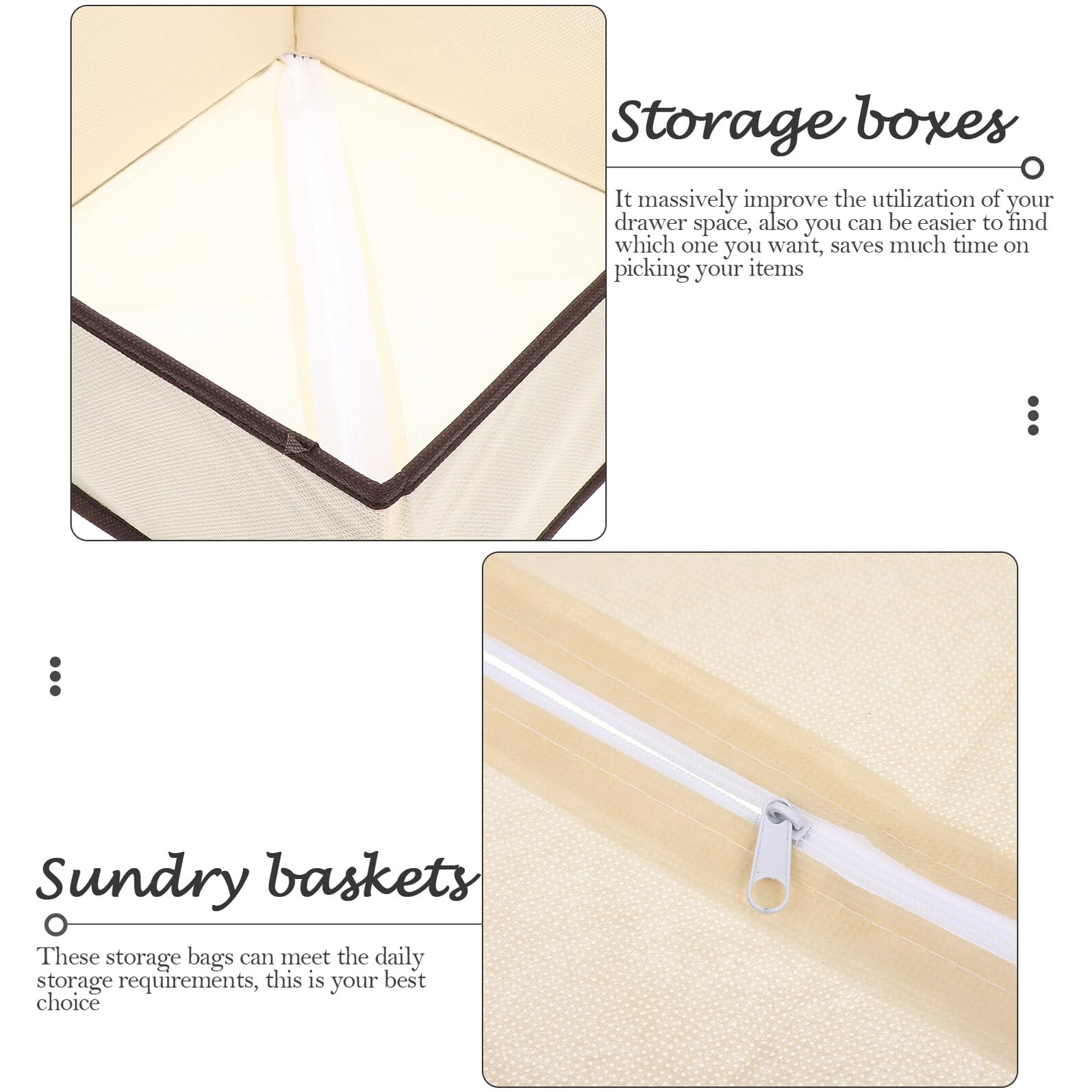 Baluue 6pezzi Contenitori per Vestiti Pieghevoli Scatole Portaoggetti Scomparti Organizer per Vestiti per Ragazza Custodie Porta-contenitori Scatole Porta-biancheria Intima