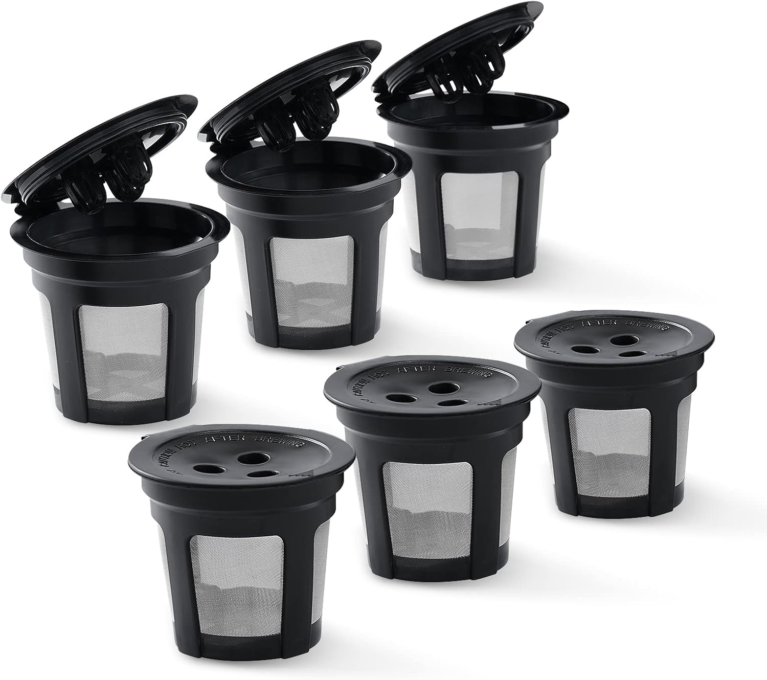 6 Pack K Cups Reusable Coffee Pods for Ninja Dual Brew Coffee Maker