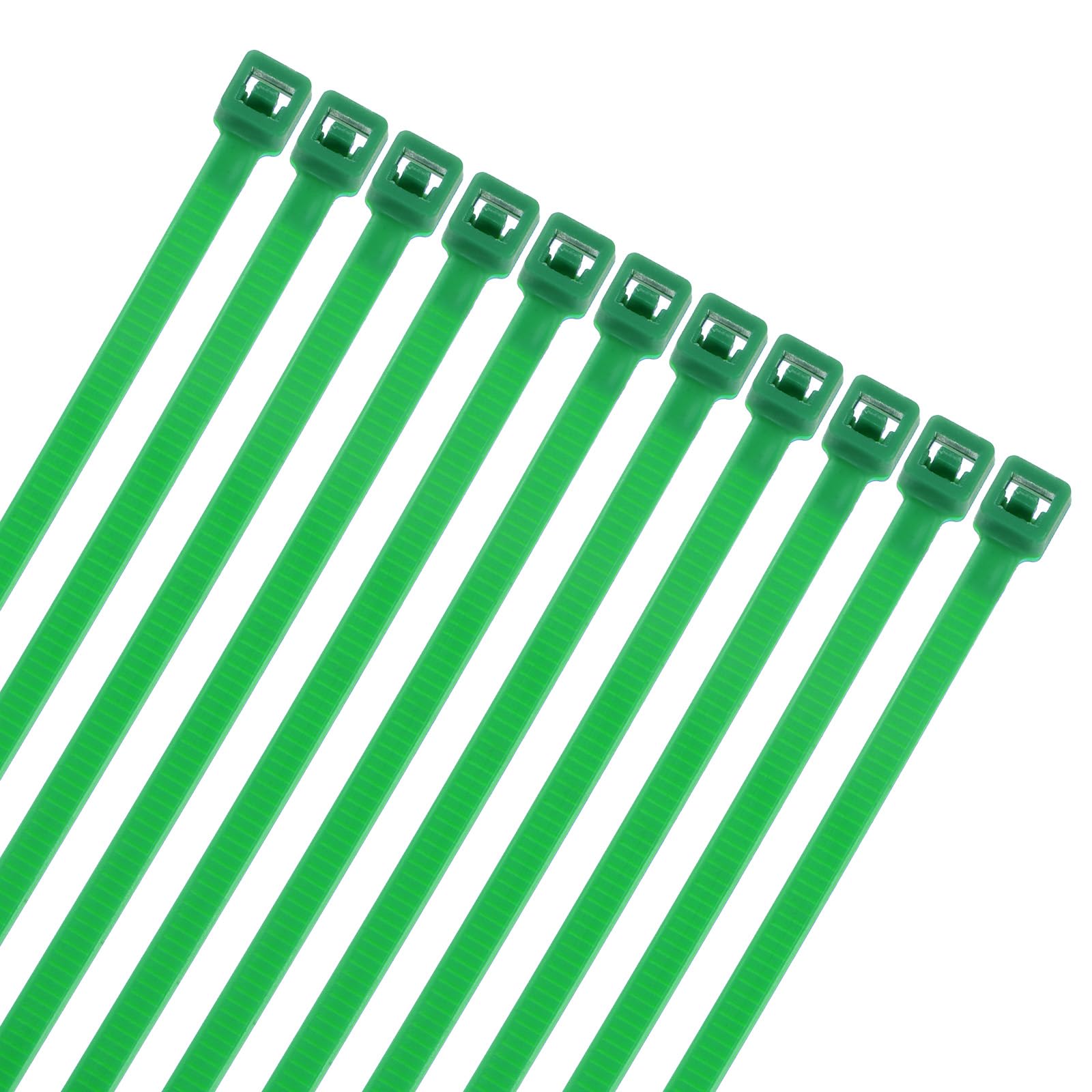M METERXITY 100-Pack Green Cable Zip Ties