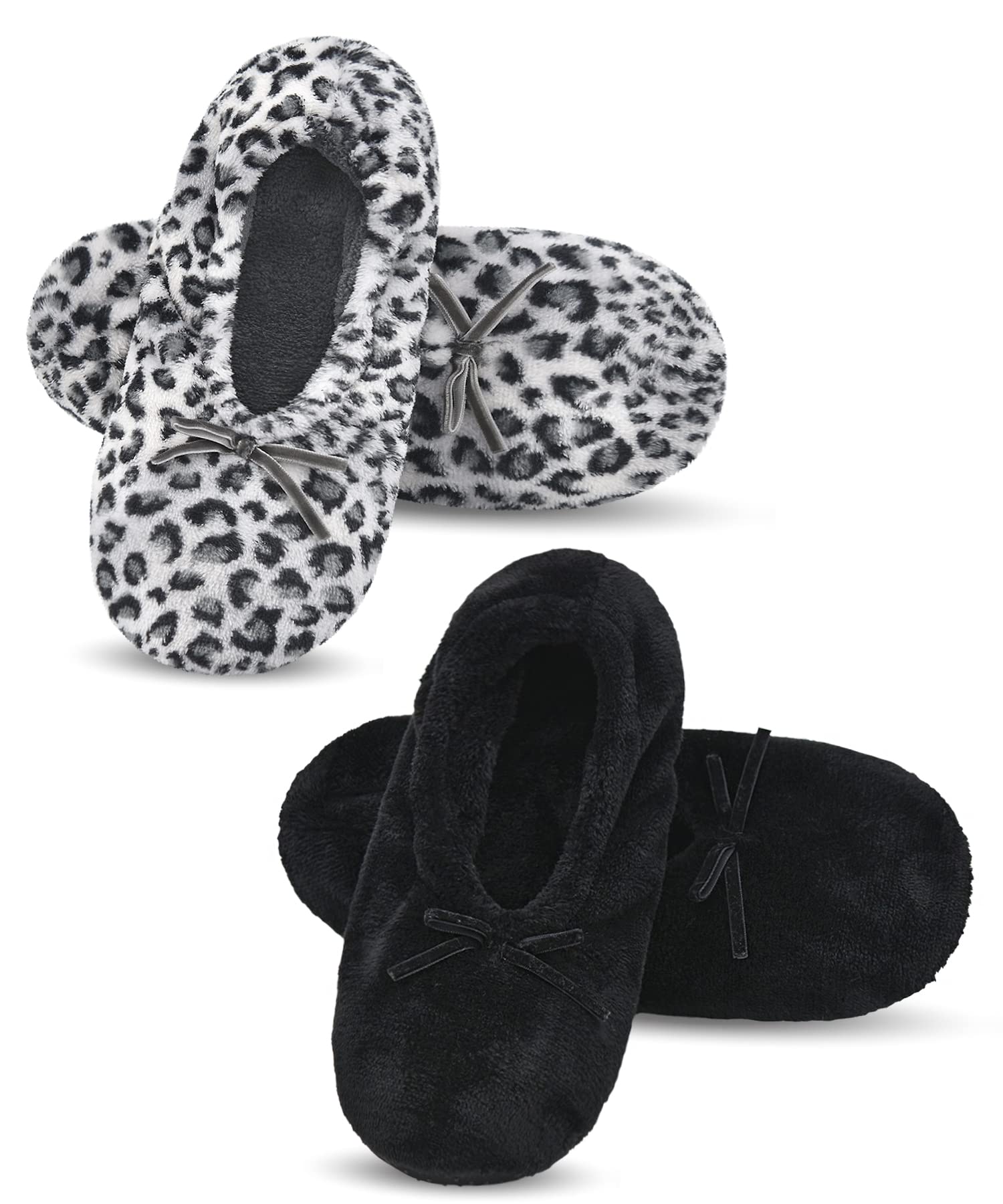 DICUIRD Ballerina House Slippers for Women