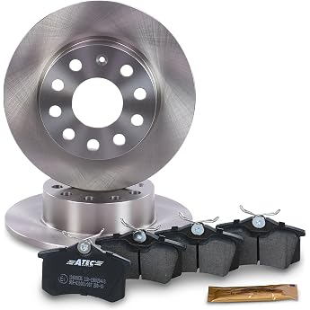 BESTPRICE Brake Set Rear Axle Including Brake Discs Diameter 253 mm Full + Rear Brake Pads