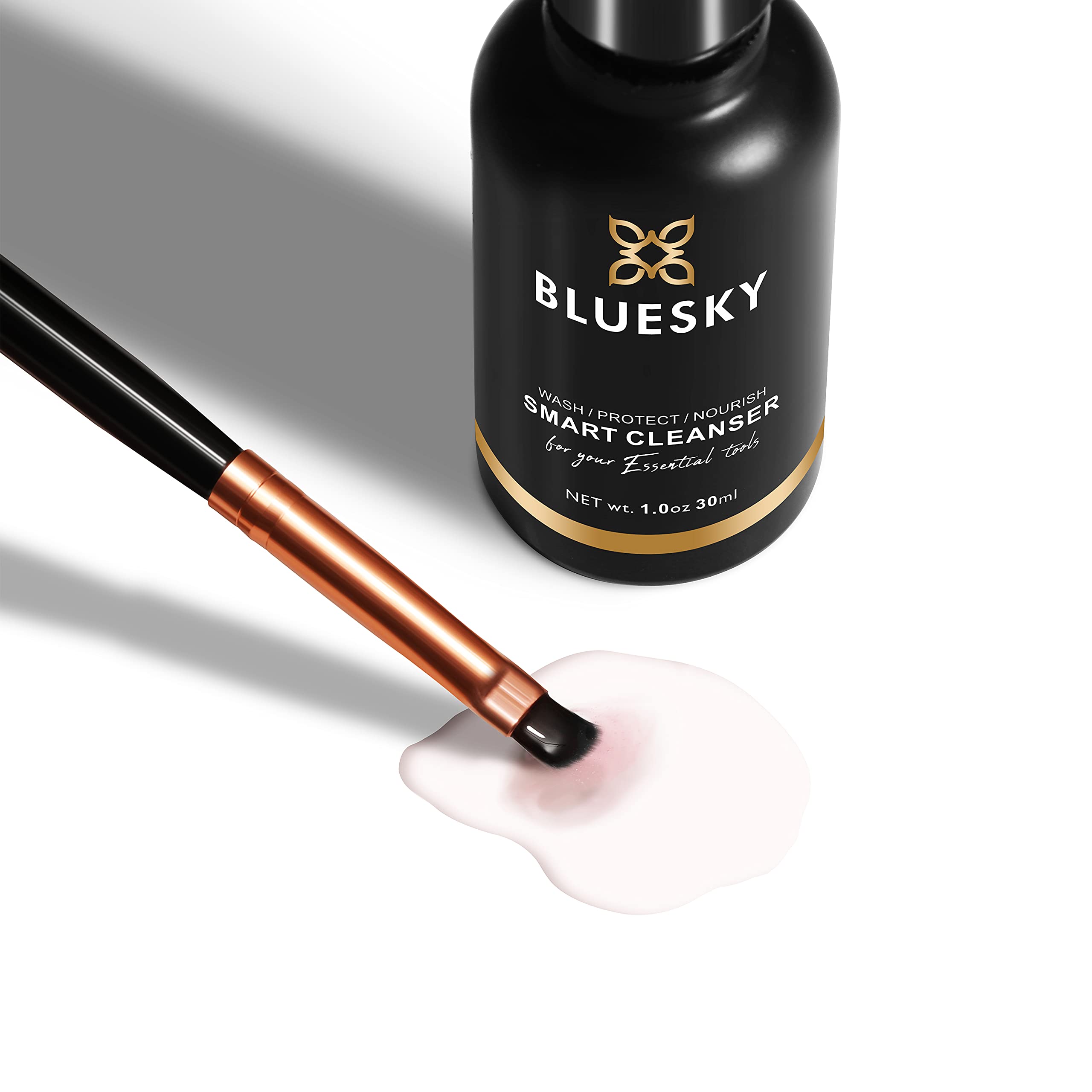 BLUESKY Smart Cleanser Nail Brush Cleaner Liquid Solution For Gel Polish 30ml 2