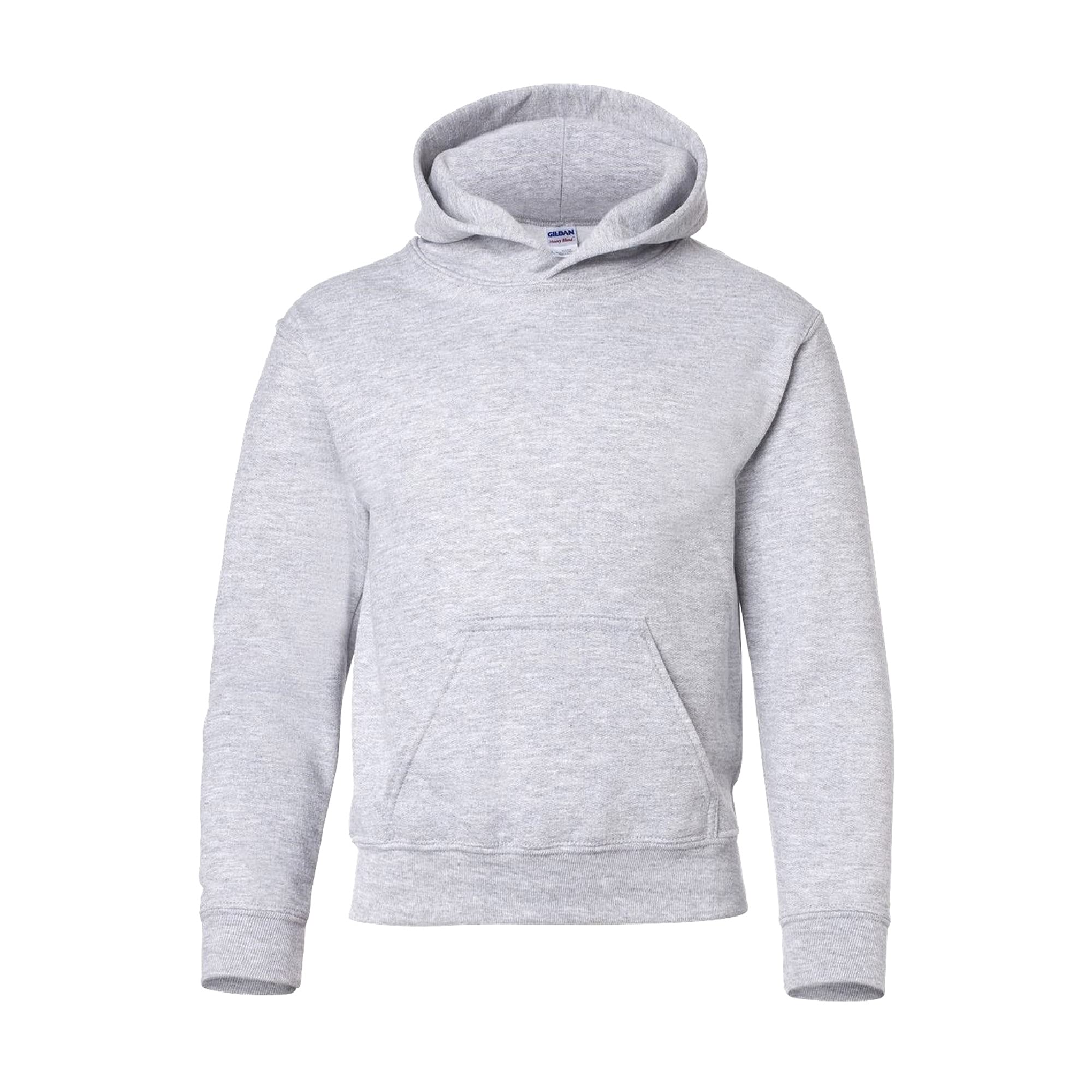 Gildan Unisex Kids Sport Grey Heavy Blend Childrens Hooded Sweatshirt Top/Hoodie (L) (Sport Grey)