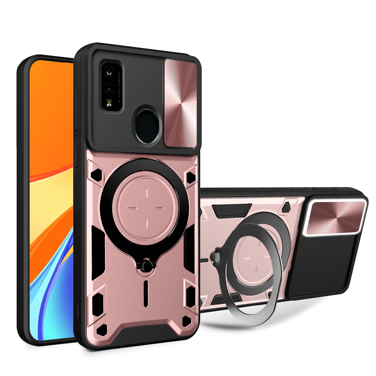 スマートフォン・携帯電話 HUAWEI 本体 スタンド付きケースセット