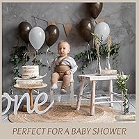 Vista 4 de Sieral Soporte cuadrado de madera encalada, 3 unidades, estilo caja, soporte para tartas, para cupcakes, aperitivos, postres, rústico, soporte