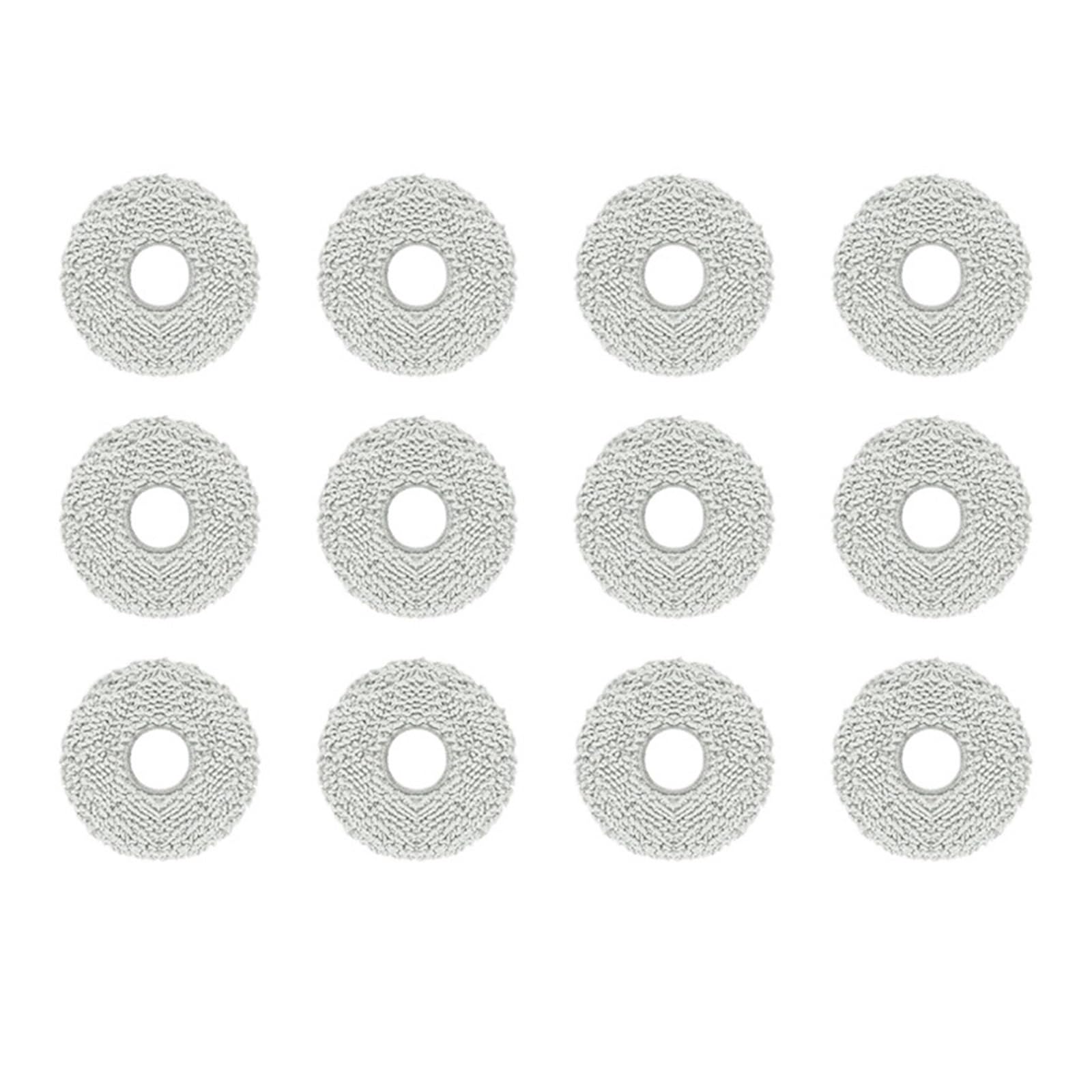 IGDBDKAGEVD Mop Accessories ，Compatible For Dreame ，X10/X30/L10/S10 Robot Vacuum Cleaners, And W10/MOVA P10 Mop Cloths(12pcs)