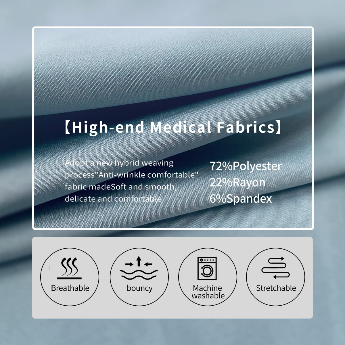 niaahinn Scrubs Medical Uniform Women's Solid V-neck Top and Cargo Tapered Jogger Pant Scrubs Set (Orange,M,Medium)