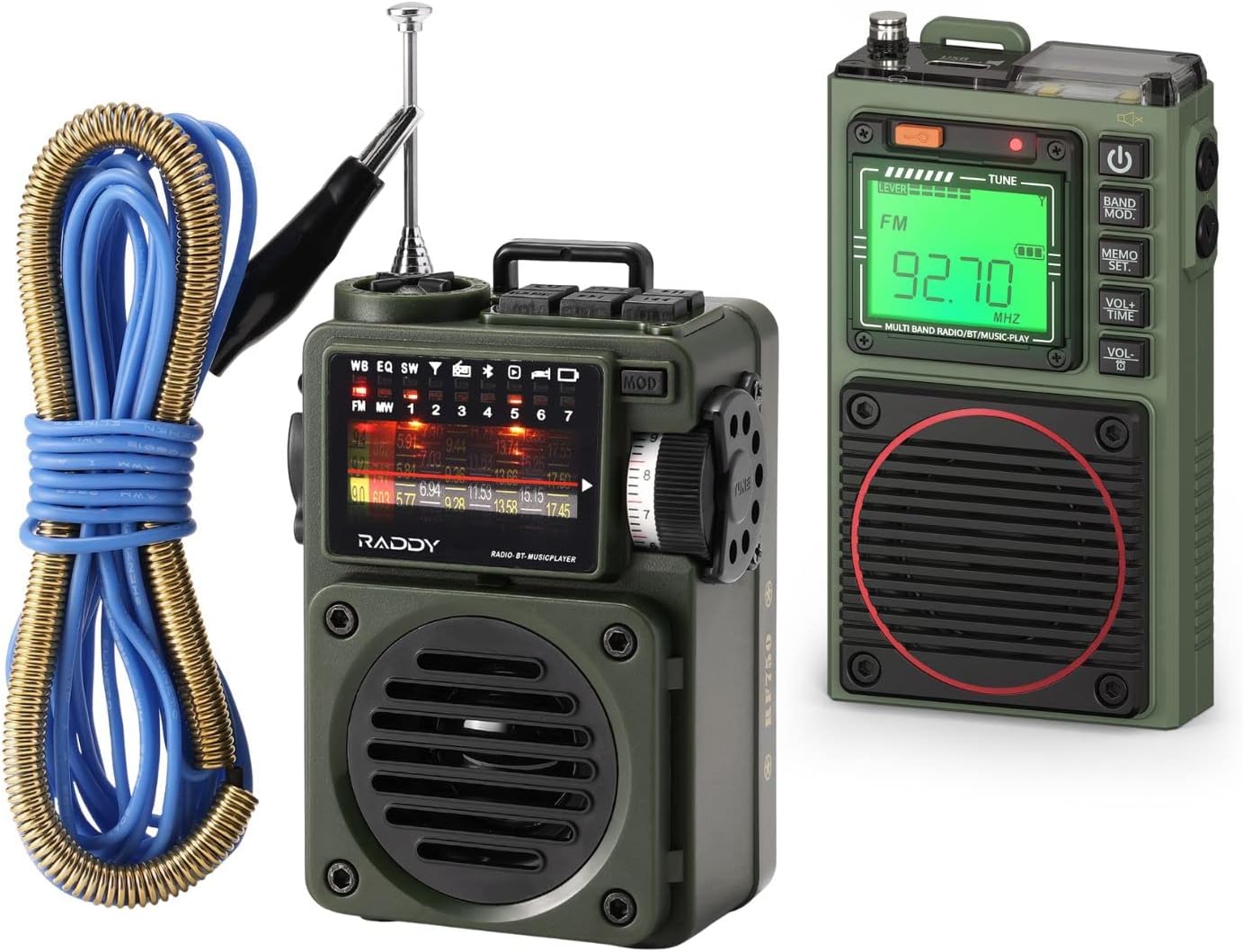 Raddy RF750 Portable Shortwave Radio AM/FM/SW/WB Receiver