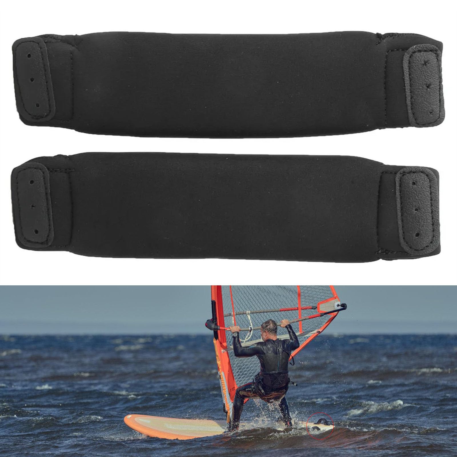 1 paire de sangles de pied de rechange pour kitesurf, planche de surf, planche de surf