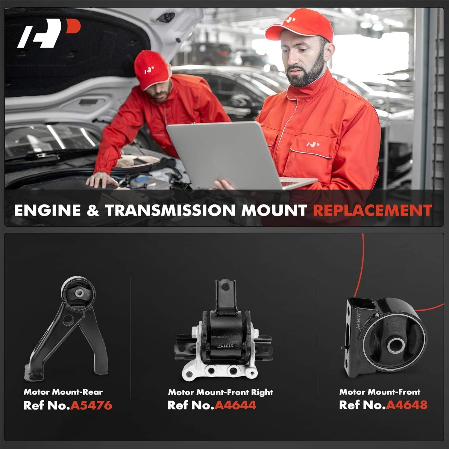 A-Premium Set of 3 Engine Motor Mount Kit Compatible with Mitsubishi Outlander 2008-2013 2.4L, AWD