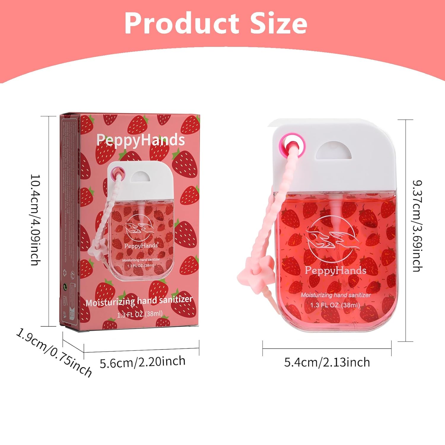 8 Pack Hand Sanitizer Spray, Spray Hand Sanitizer Travel Size With Keychain, Scented Pocket Cute Mini Pocket for Kids School Gifts for Women, Teen, Girl, 10.8 FL. OZ. 8 Scents.