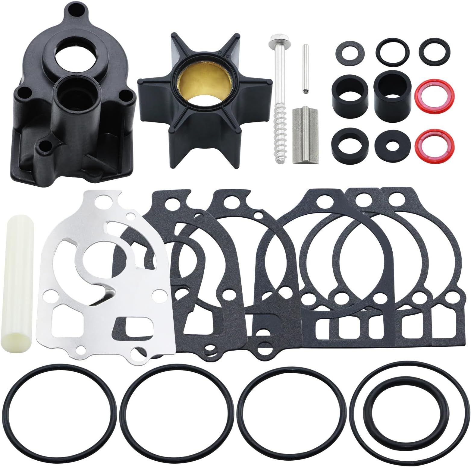 46-96148A8 Replacement Mercruiser Alpha One Gen 1 Water Pump Impeller Kit With Housing C 456116 - Foto 4