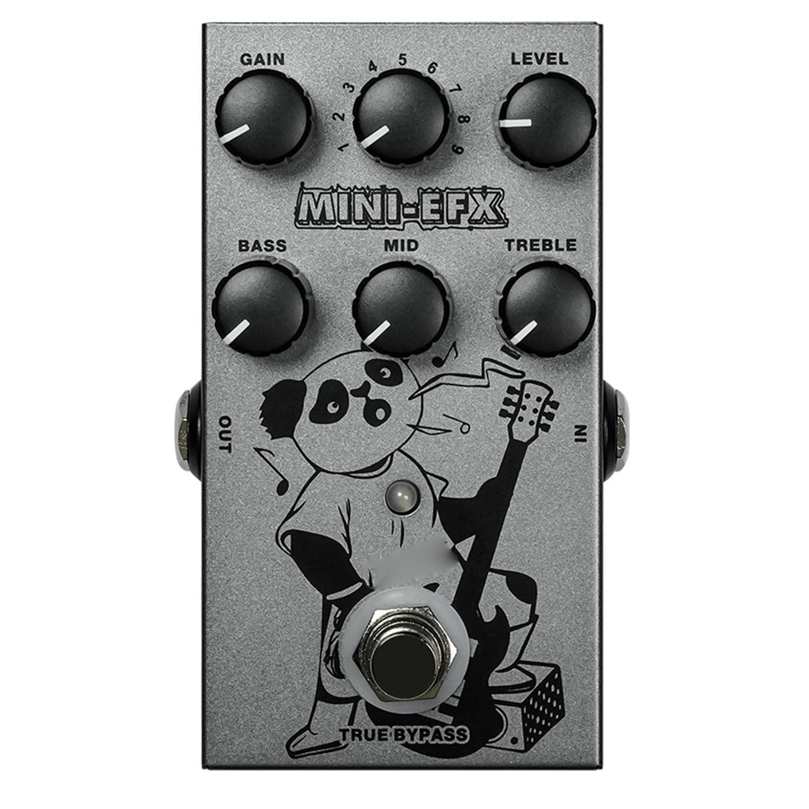aqxreight Mini Pedale Effetto per Chitarra Design Compatto 9 Toni Versatili Prestazioni Migliorate per Musicisti di Chitarra Elettrica Esplora il Tuo Strumento Musicale Sonoro
