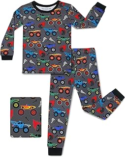 Bamboo Viscose Toddler Pajamas Boys Girls Baby 12M-8Y Pjs Sets Kids Snug fit 2pcs
