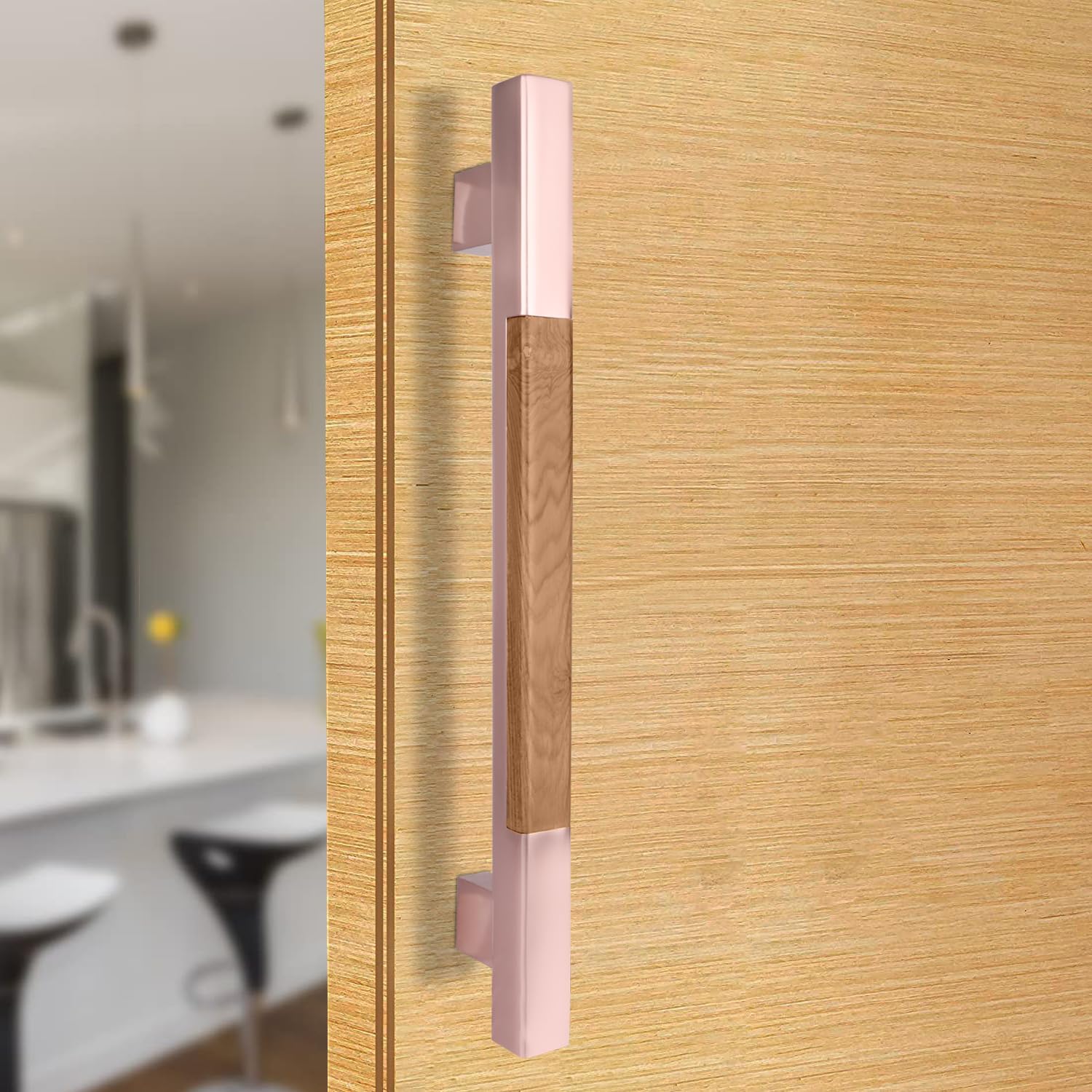 BonKaso FDH-3RG Aluminum Premium Push Pull Door Handle for Glass & Wooden Door (Rose Gold) (Set of 1) (B0CDQCYCYX) Amazon Price History, Amazon Price Tracker