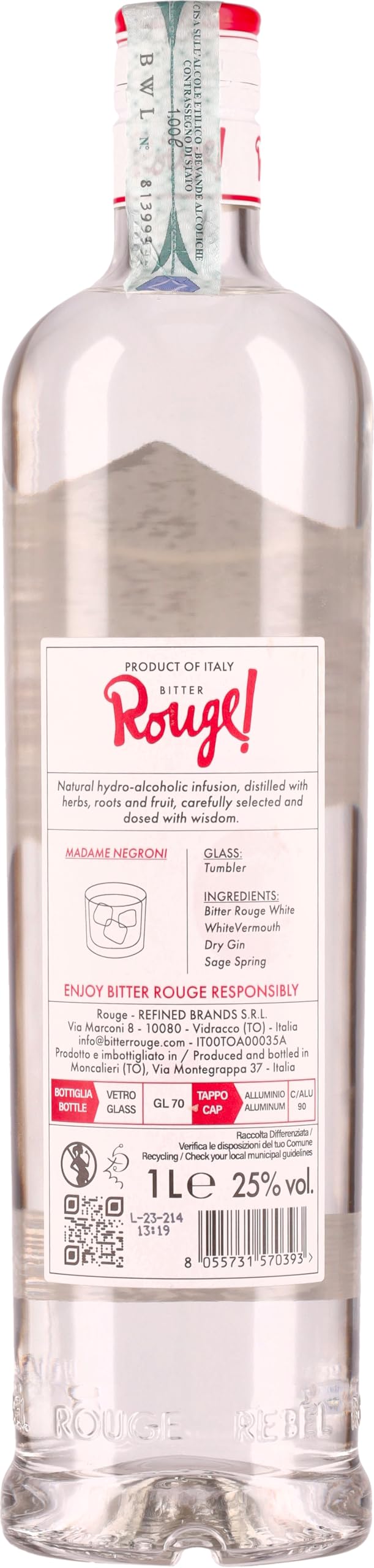 BITTER ROUGE WHITE | 25% | 1000 ml