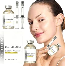 Deep Collagen, Microneedling Serum, 2pc Deep Collagen Hydrating Ampoule Serum with Peptides Silk, Microneedling Facial Serums Anti-wrinkle, Women's Facial Serum
