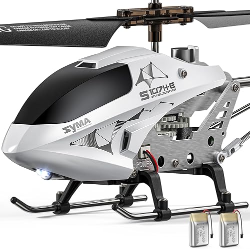 Miniatura 17 de SYMA S107H-E Helicóptero RC para niños de 8 a 12 años, helicóptero de control remoto con retención de altitud, despegue y aterrizaje con una tecla