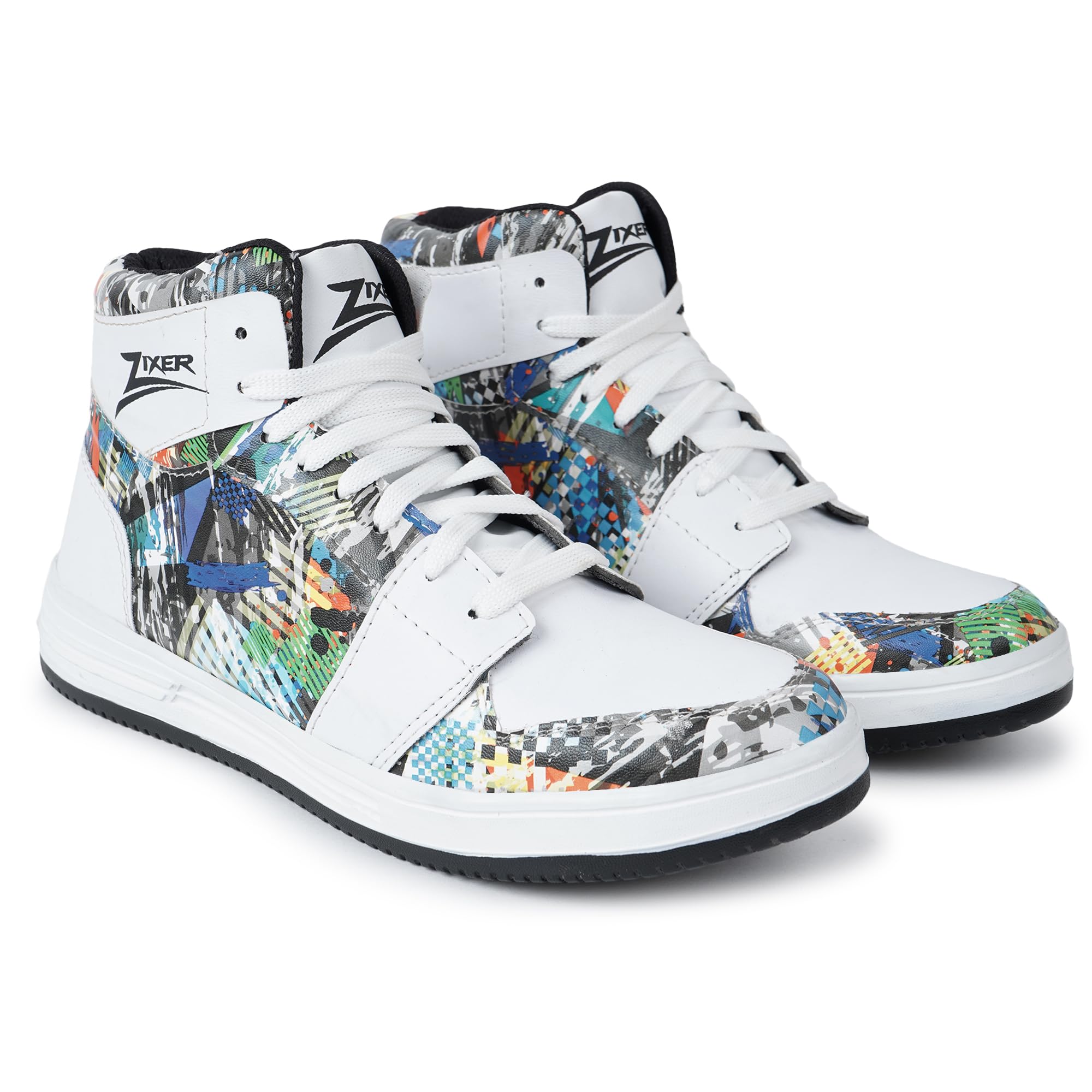 Zixer Caper High Ankle Casual Shoes for Men Chunky Fashion Sneakers for Boys| Dancing Shoes High Tops for Men Blue (B0CJPWFKRD) Amazon Price History, Amazon Price Tracker