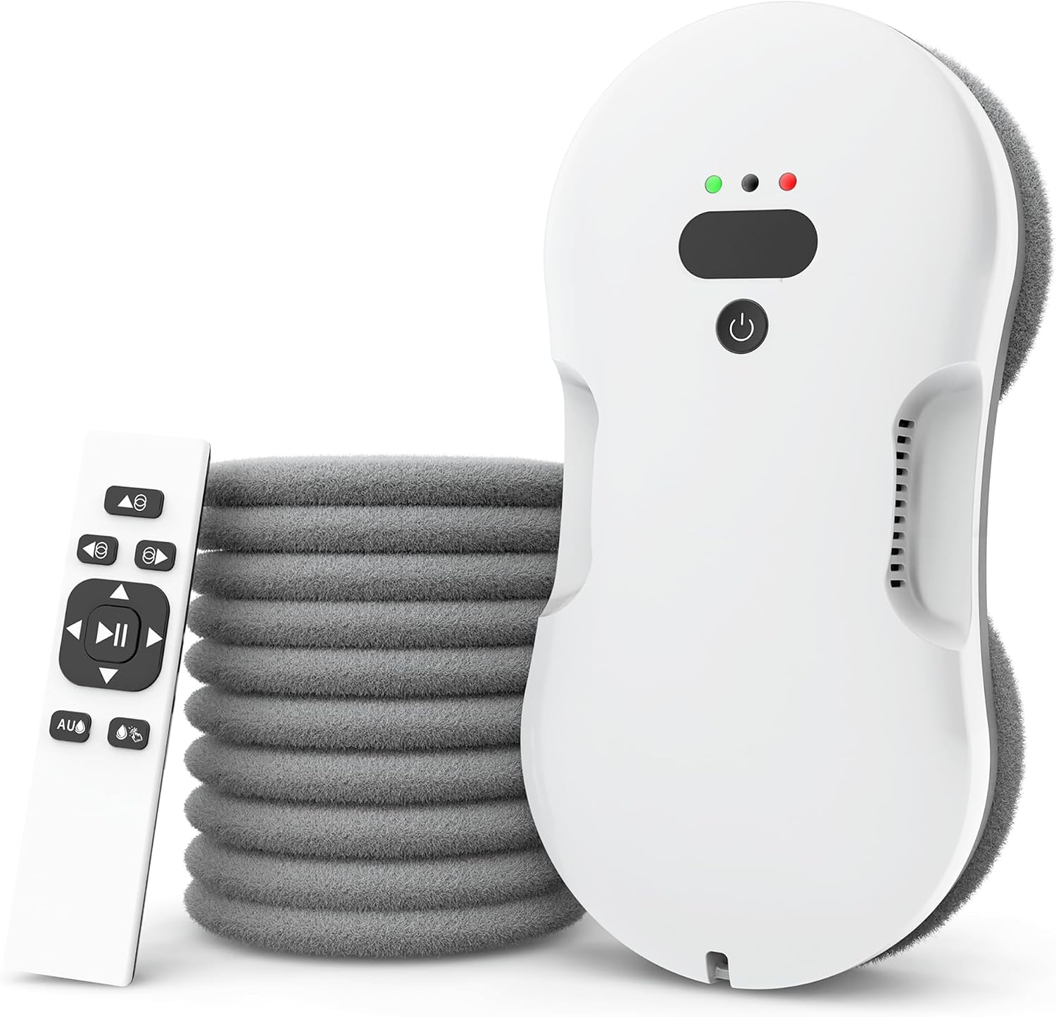Window Cleaning Robot, Automatic Window Cleaner Robot with Dual Spray, Edge Detection, Intelligent Path Planning, 3000pa Strong Suction, Anti-Drop Protection for Glass