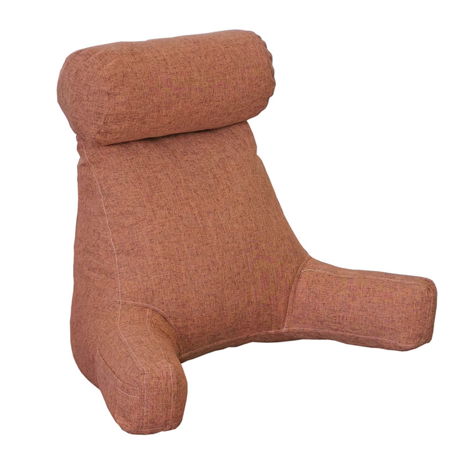 HEATHE Reading Pillow,Back Rest Support Pillow,Lumbar Support Cushion,Reading & Bed Rest Pillow With Support Arms,Pockets,Perfect For Sitting,Reading,or Gaming