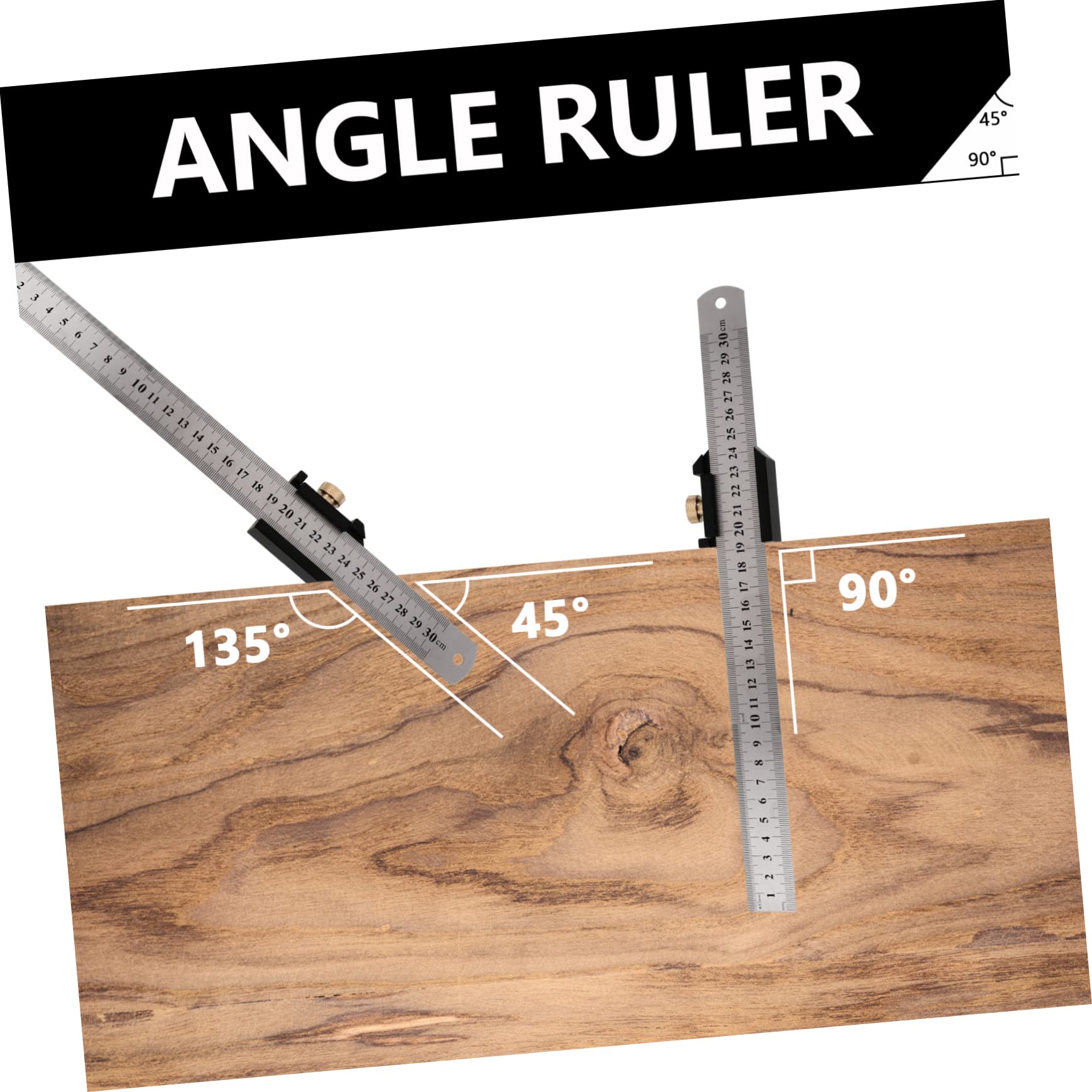 Housoutil 2sets Blocchi Di Posizionamento Per Lavorazione Del Kit Per Marcatura Con Righello Strumento Manuale Per Misurazioni Precise e Tracciatura Di Valori Misurati