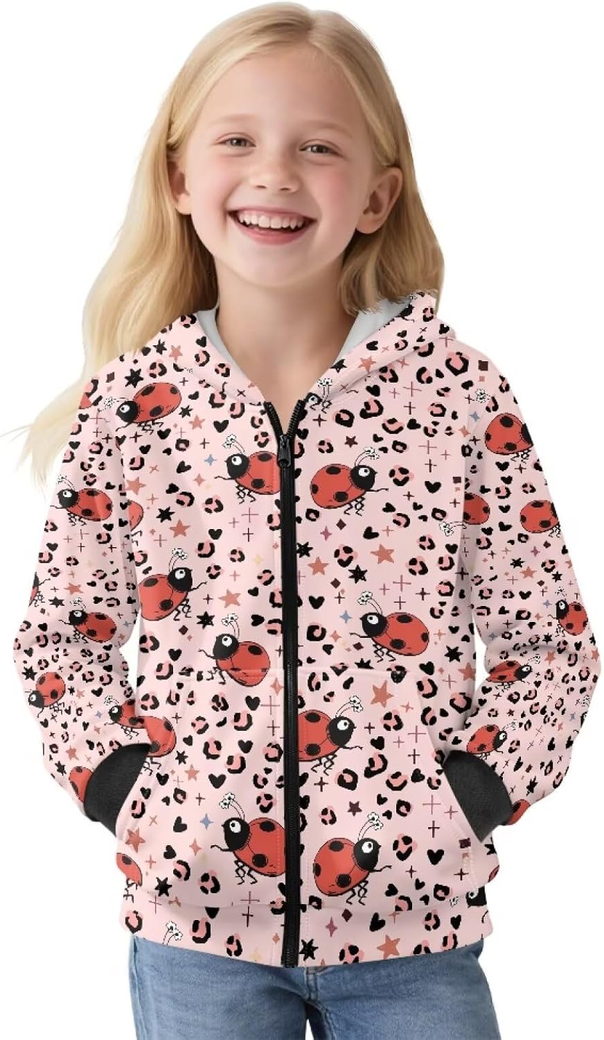 GePrint Girl's Sweatshirt Breathable Children's Long Sleeve Sweatshirt Elastic Warm Tops Versatile for Young Girls