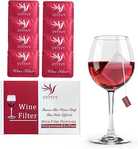 Miniatura 9 de Filtros de sulfito de vino para eliminar el sulfito y la histamina, eliminar dolores de cabeza, purificador de vino reduce las alergias al vino
