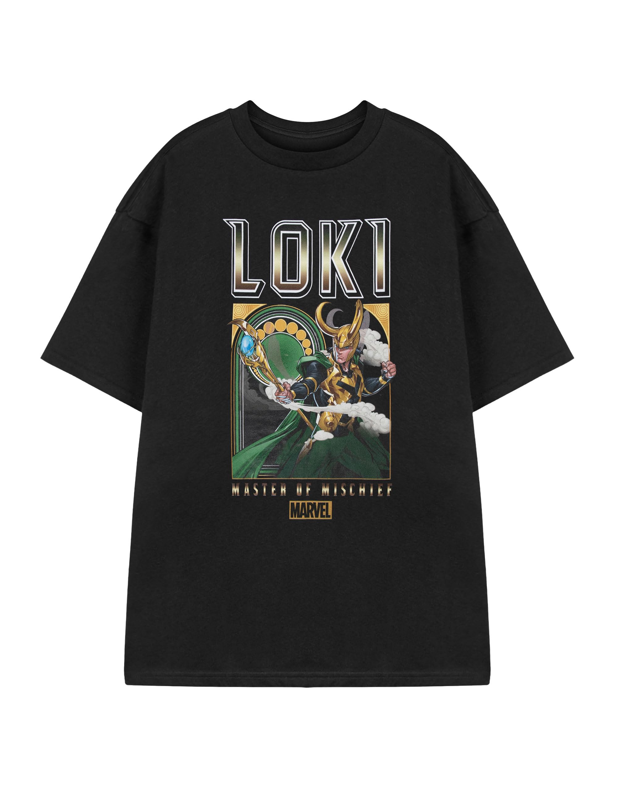Marvel Loki Men's Black Short Sleeve Graphic T-Shirt XXXL