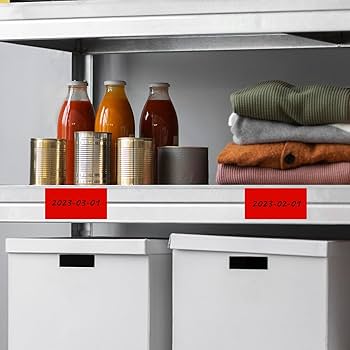 ベル様 ロールシール Amazon.co.jp: YIKIADA 赤 カラーラベル ロール ラベルシール