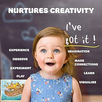 Amazon.com: MoinKidz Wooden Noah's Ark Puzzle for Kids Ages