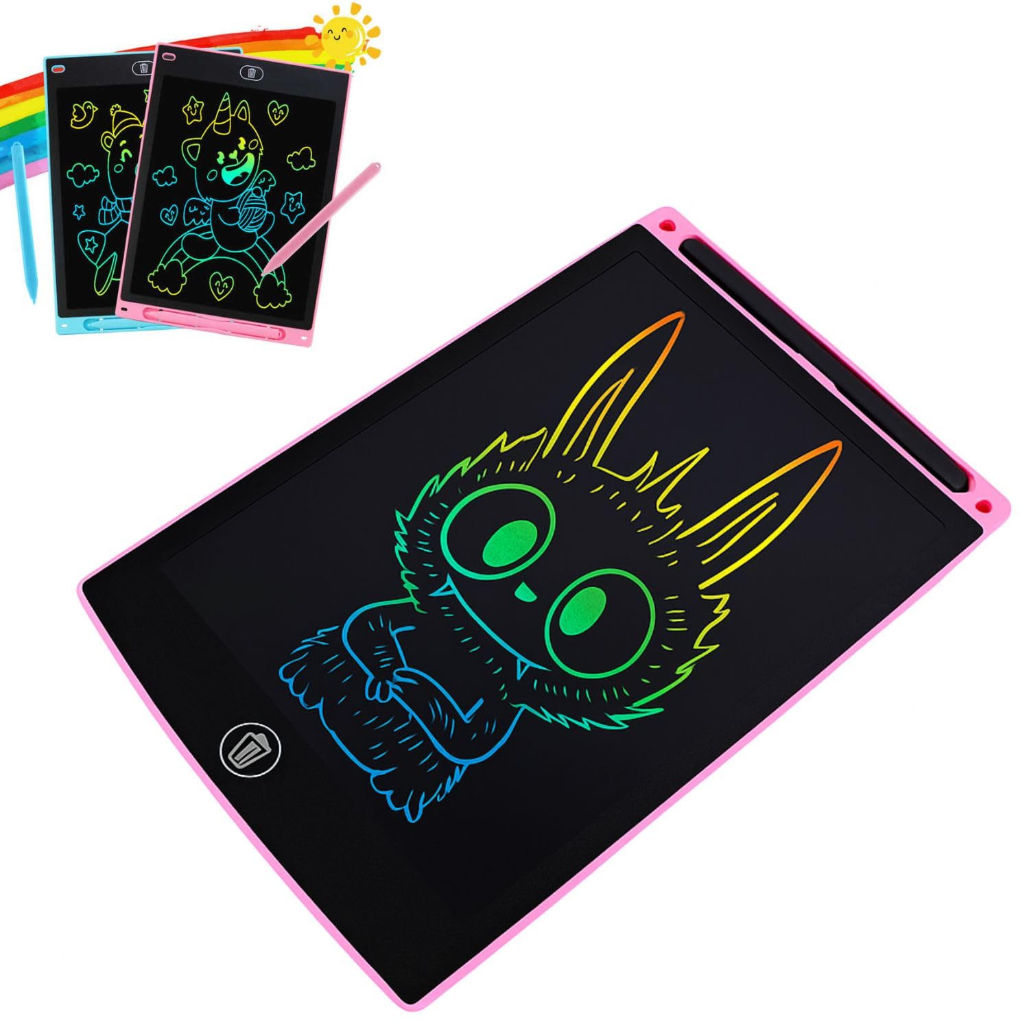LCD Writing Tablet Slate for Kids 8.5 Inch – Digital Drawing Pad with Stylus,Pen, Rewritable Screen, Educational Doodle Board for Boys and Girls Age 3-10, Portable Learning Toy