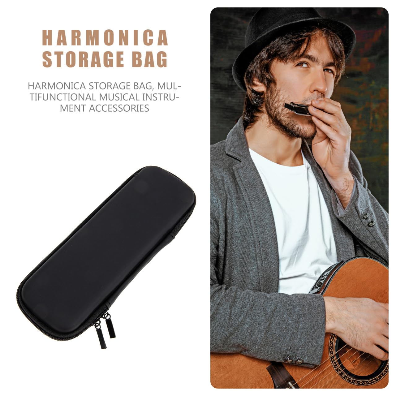 ULDIGI Harmonica Sac De Rangement Valise Harmonica Cas