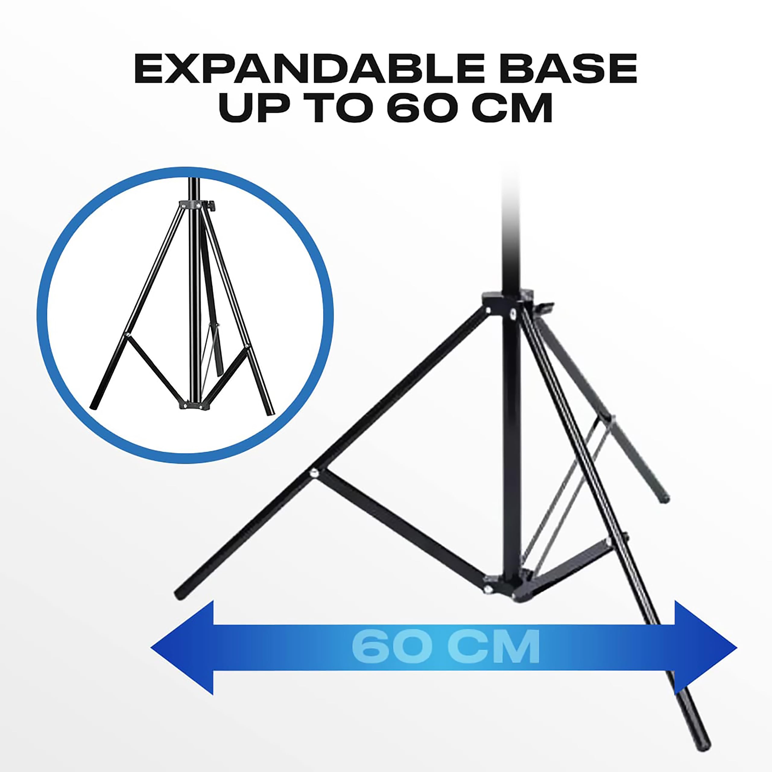 Skywin VR Tripod Stand, HTC Vive Base Station Compatible Sensor Stand and Base Station Mount for Vive Sensors or Oculus Rift Constellation (2 Stands): 8 Stands Black