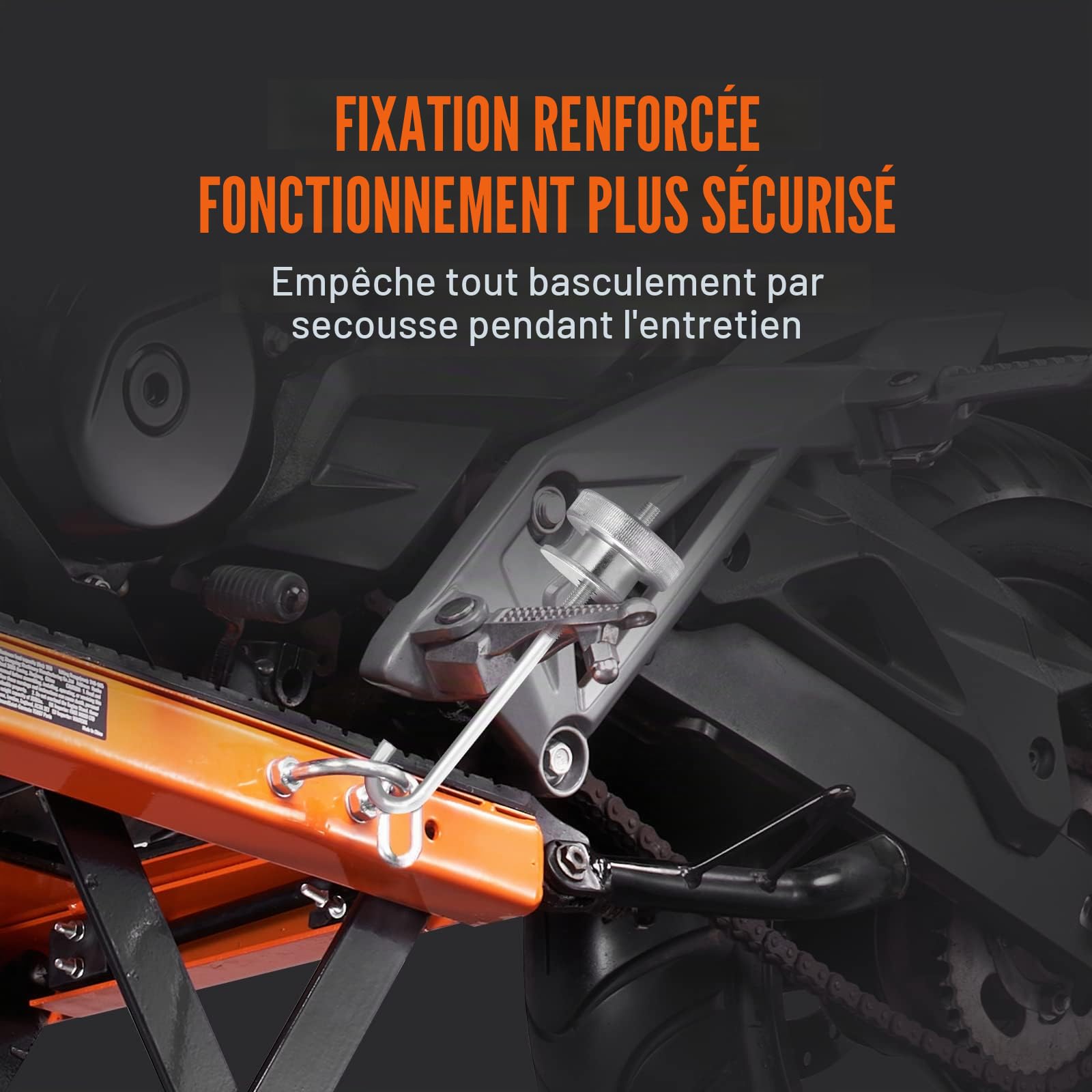 VEVOR Cric de Moto 158 kg Hauteur de Levage 34-90,5 cm Pont Élévateur Hydraulique Plate-Forme 41,5x35 cm Antidérapante Table Élévatrice Moto Roulette Verrouillable Lève Moto Sécurisé Entretien Quad