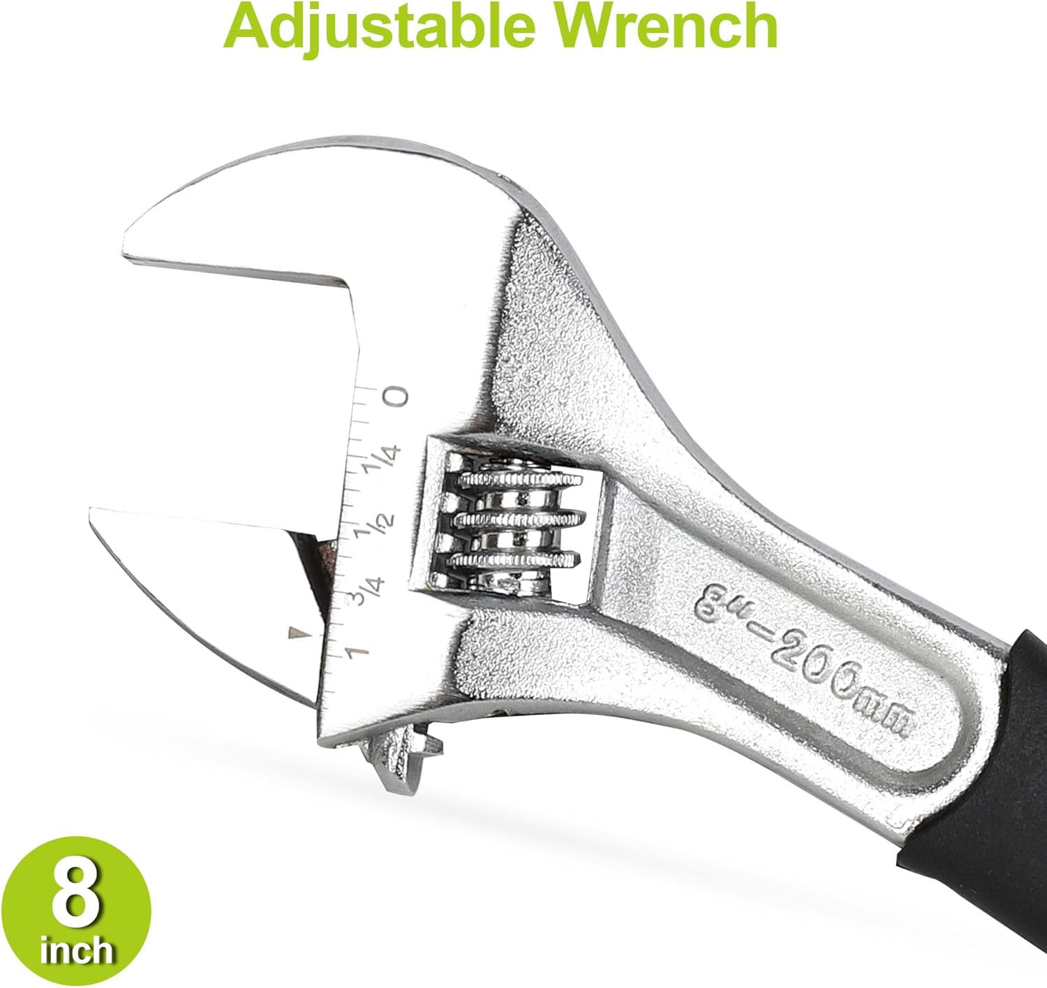 FASTPRO 5-Piece Utility Pliers Set with Storage Bag, Includes Groove Joint, Diagonal, Long Nose, Slip Joint Pliers and 8" Adjustable Wrench, Green