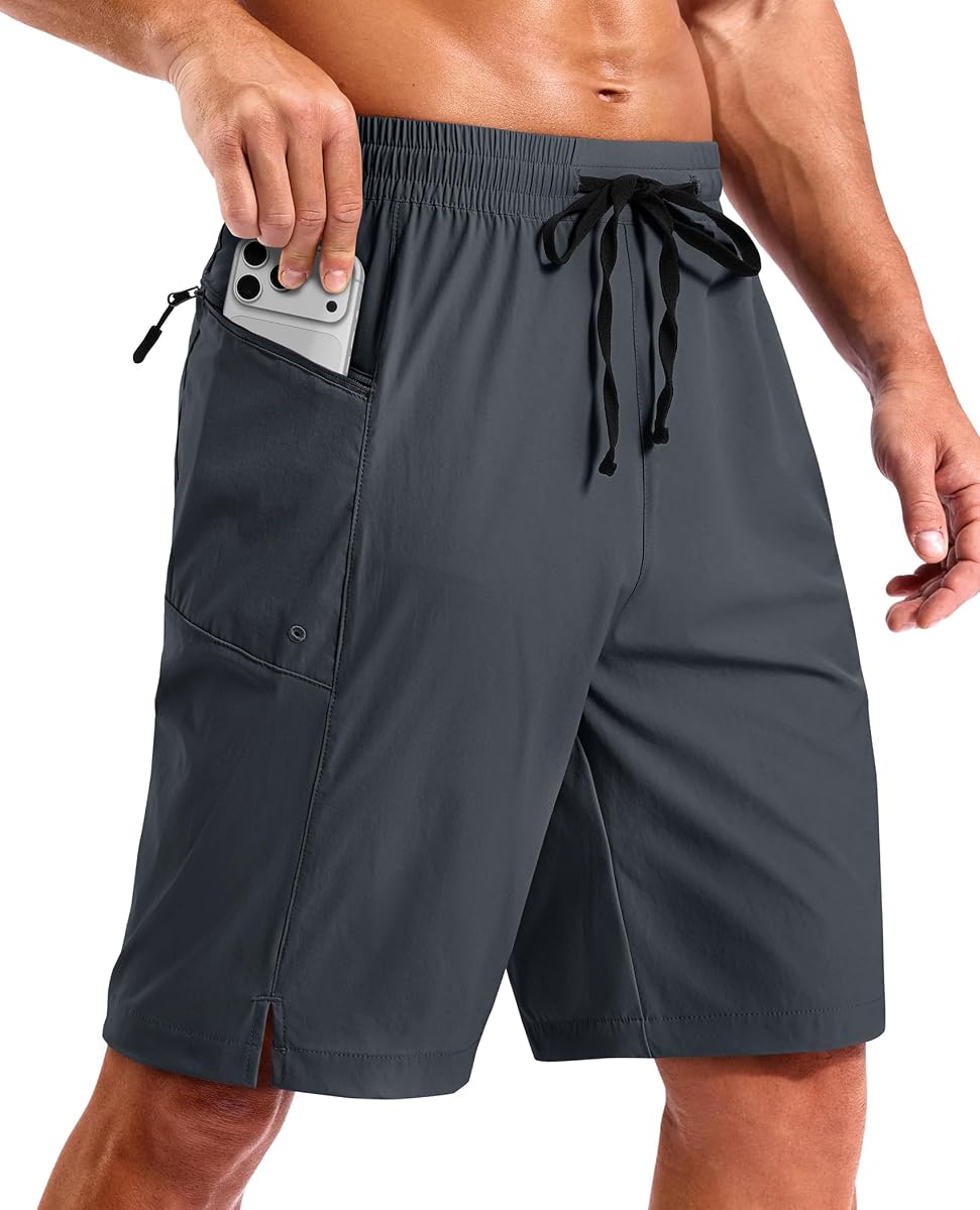 Gleeease Board Shorts - Bañador para hombre, sin forro, 9.0 in