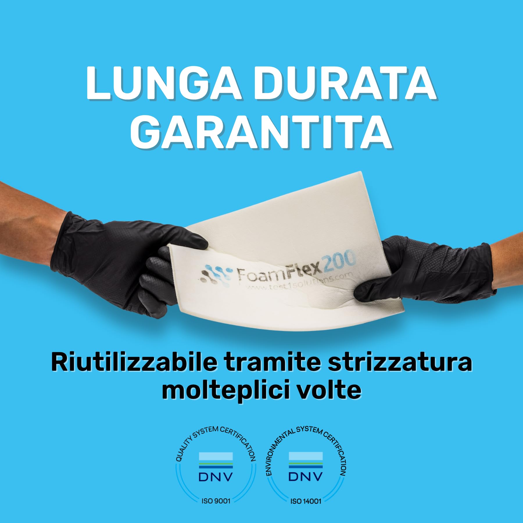 Kit da 4 Spugne Oleoassorbenti e Idrorepellenti, 16 x 24 cm H 0.5 cm, Riutilizzabili, per Pulizia di Oli e Liquidi