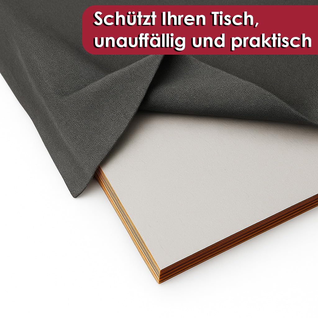 DecoHomeTextil Salvatavolo bianco Rettangolare 85 x 380 cm