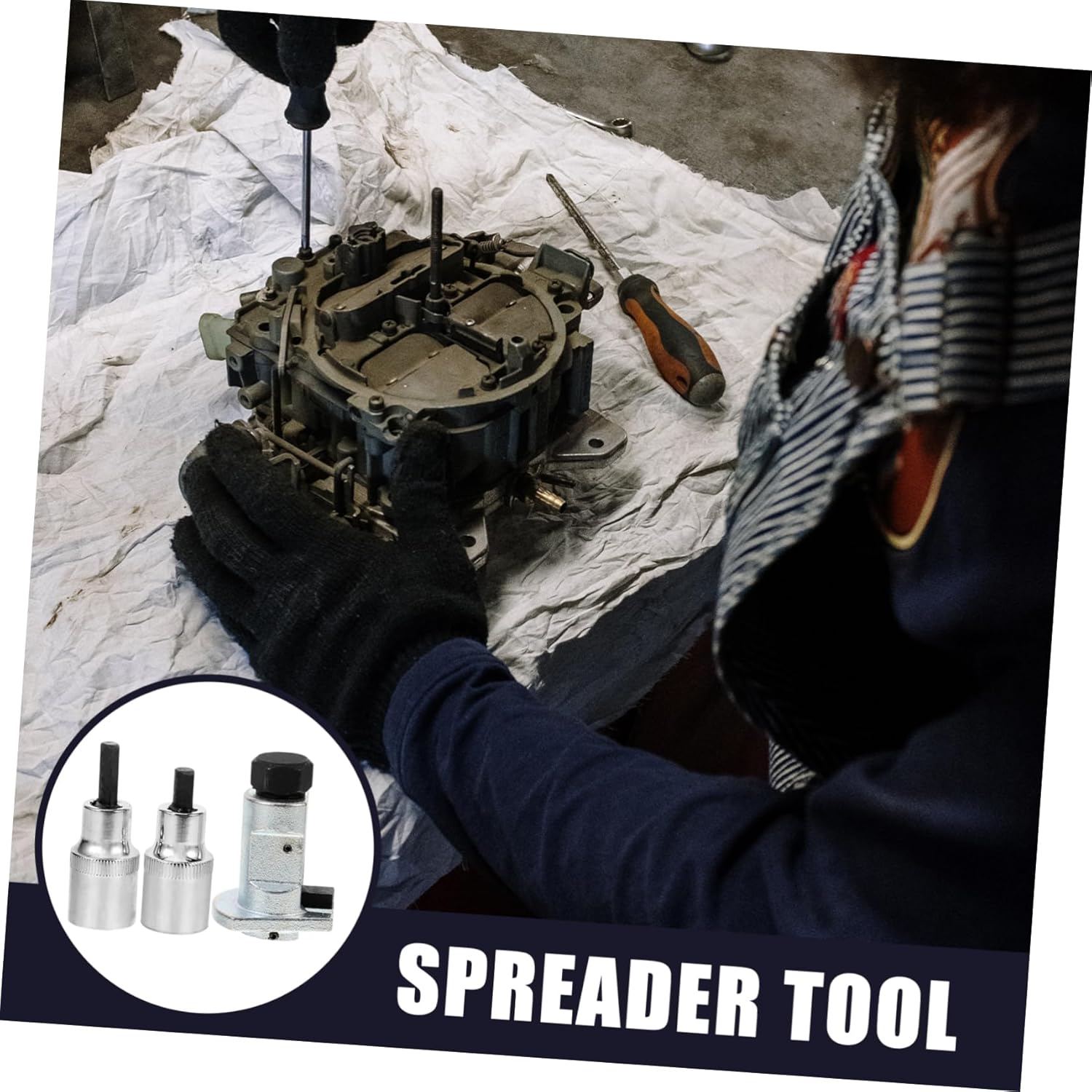 Angoily 15pcs Strut Socket Automotive Tools for Mechanics Car Strut Remover Suspension Separation Tool Steering and Suspension