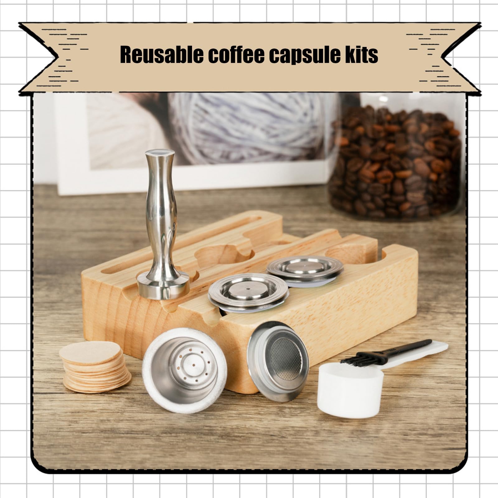 Filtro de café reutilizable de fácil instalación, adaptador de filtro de conversión para CitiZ D112 C112, accesorios de soporte de máquina profesional