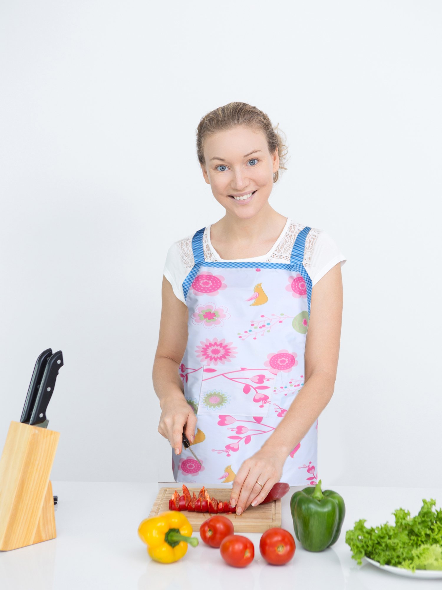 BUCKLE UP Waterproof Plastic Kitchen Apron, Assorted -Set of 2