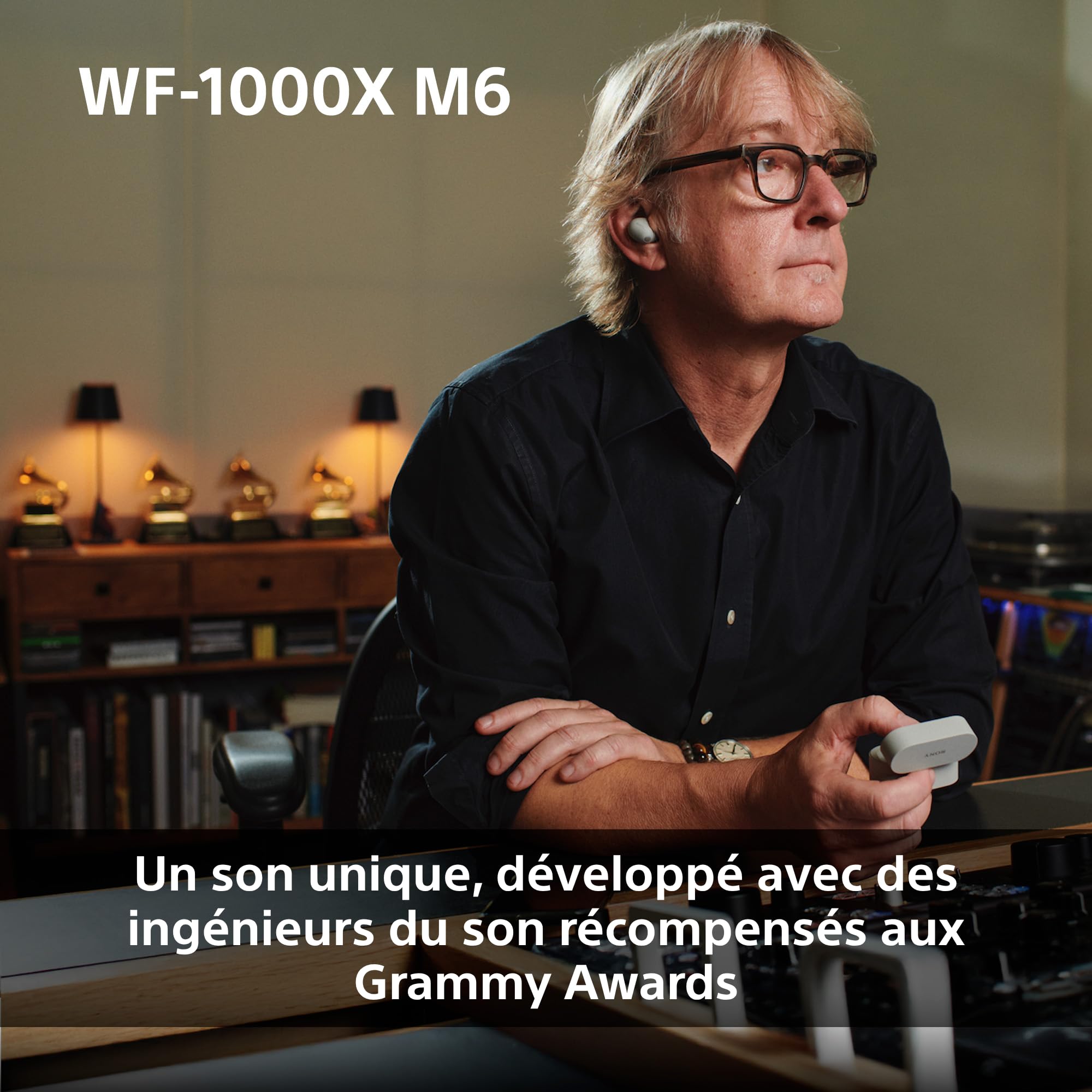Sony WF-1000XM6 écouteurs sans Fil à réduction de Bruit, Bluetooth, Intra-Auriculaires, Son High res Signature, appels clairs, égaliseur 10 Bandes, Batterie 24heures, IPX4, iOS et Android - Noir