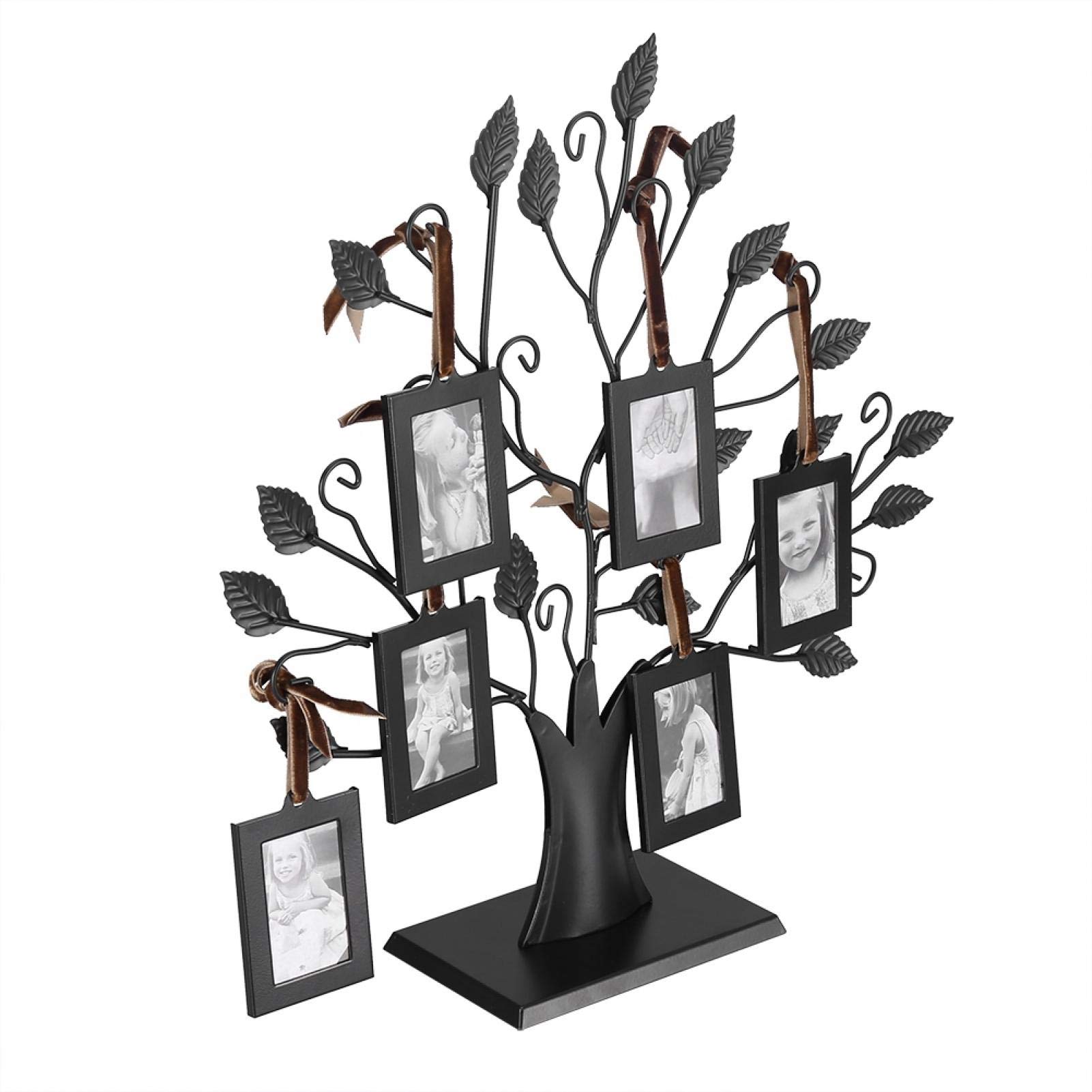 Decoración de pared de árbol genealógico, árbol de exhibición de marco de fotos familiares de moda con marcos de fotos colgantes Decoración del hogar para que coloques las fotos de tu familia(L)