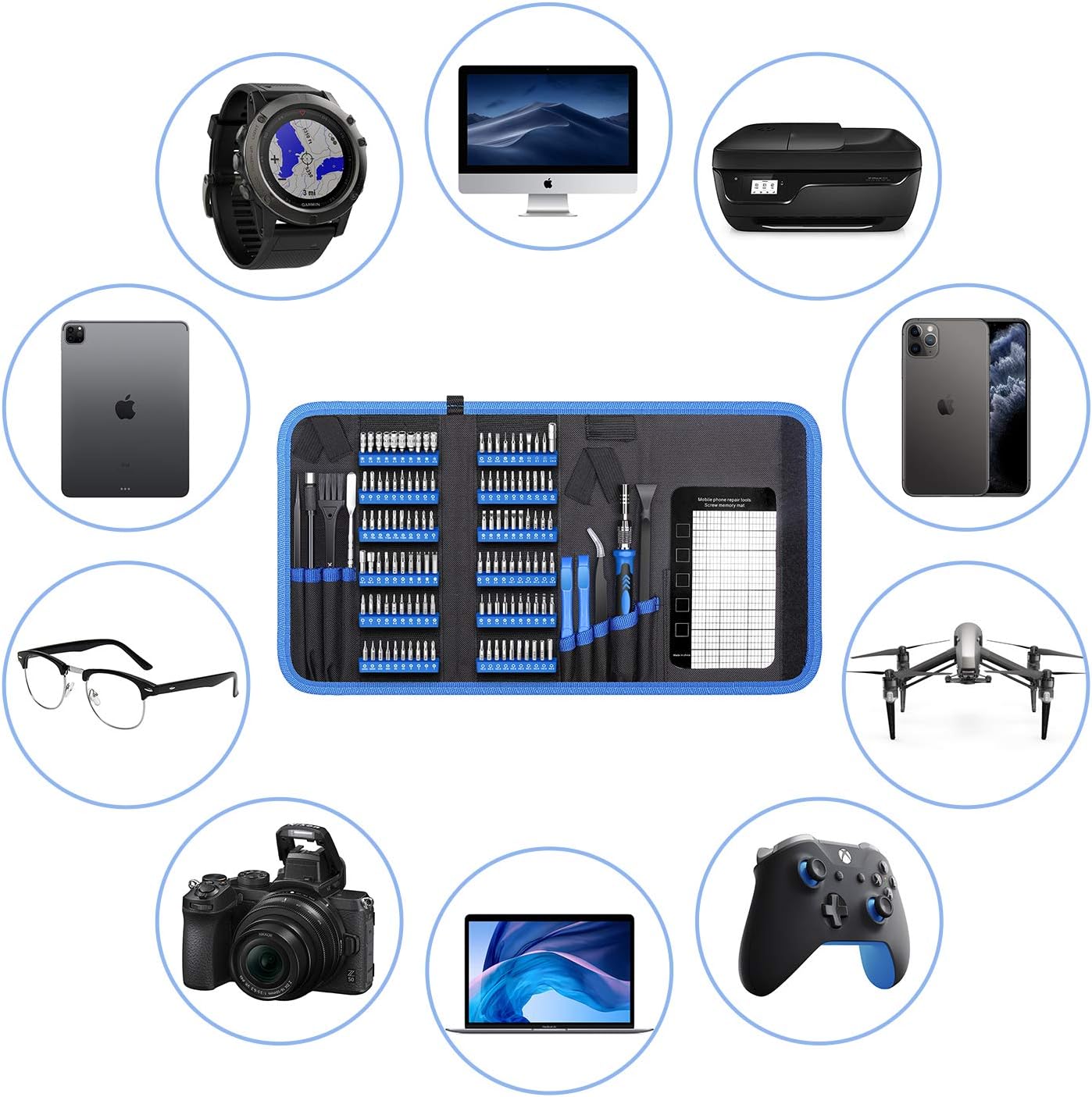 Flаѕh Dеаlѕ - 70% оƒƒ Precision Screwdriver Set, Unemale 139 in 1 Computer Repair Tool Kit, Magnetic screwdriver with 120 Bits for PC, Laptop, MacBook, iPhone, Cellphone, Nintendo, PS4, PS5, Xbox, Game Console Repair