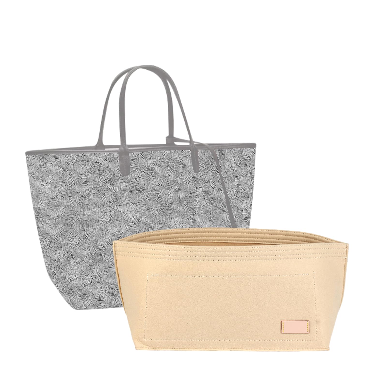 jiesinlov Organizer do torebki, filcowe organizery do torebek odpowiednie dla GOYARD Saint Louis PM (beżowy)